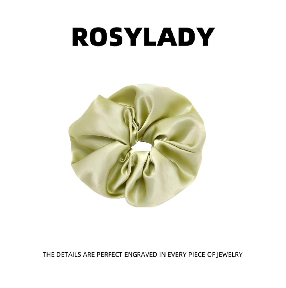 Rosylady Elegant Satin Hair Scrunchie-Soft & Chic for effortless Hairstyling