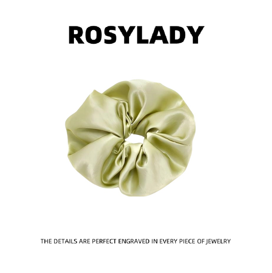 Rosylady Elegant Satin Hair Scrunchie-Soft & Chic for effortless Hairstyling