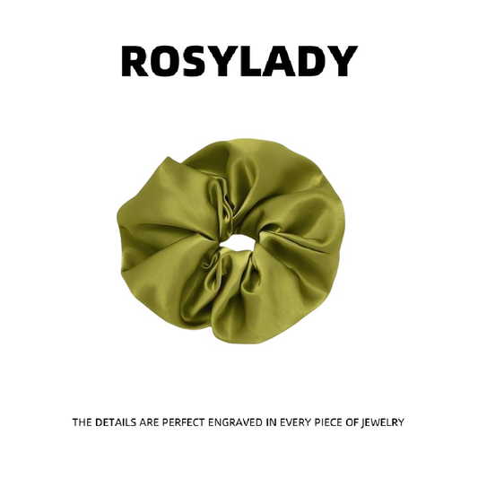 Rosylady Elegant Satin Hair Scrunchie-Soft & Chic for effortless Hairstyling